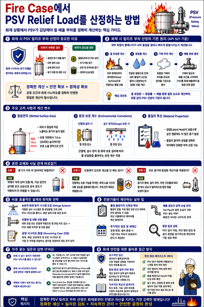 Fire Case에서 PSV Relief Load를 산정하는 방법 1 Fire Case에서 PSV Relief Load를 산정하는 방법 결과