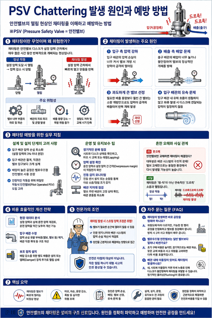 PSV Chattering 발생 원인과 예방 방법 1 PSV Chattering 발생 원인과 예방 방법 결과