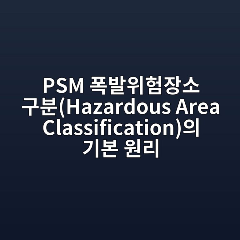 PSM 폭발위험장소 구분(Hazardous Area Classification)의 기본 원리 5 psm ed8fadebb09cec9c84ed9798ec9ea5ec868c eab5acebb684hazardous area classificationec9d98 eab8b0ebb3b8 ec9b90eba6ac 1788077234