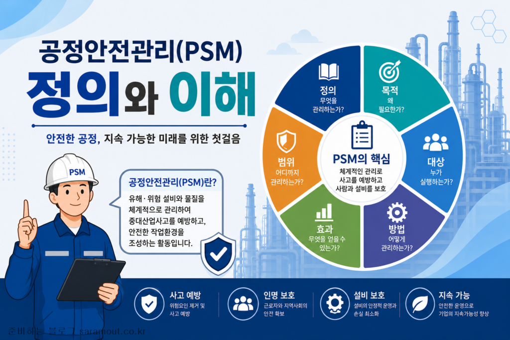 PSM (공정안전관리) 이란? PSM제도의 정의와 목적과 중대산업사고의 이해 1 공정안전관리의 이해 결과